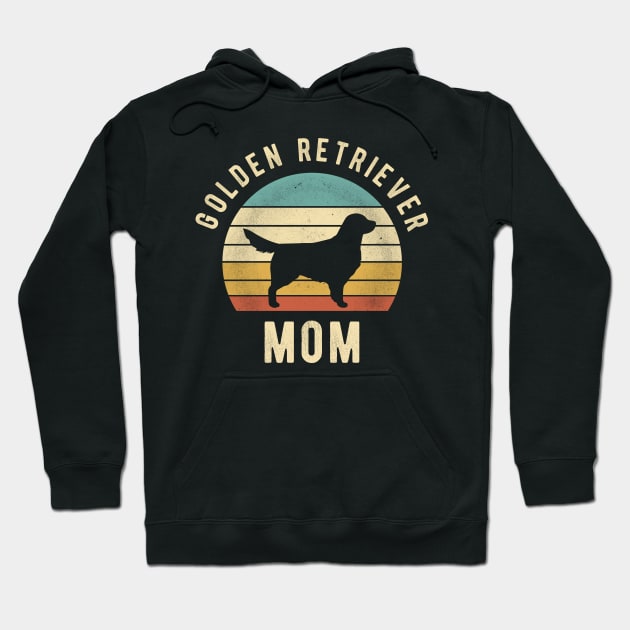 Golden Retriever Mom Retro - Cool Funny Dog Mom Gift Hoodie by clickbong12